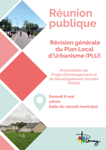Réunion  publique - Révision générale du Plan Local d’Urbanisme (PLU)