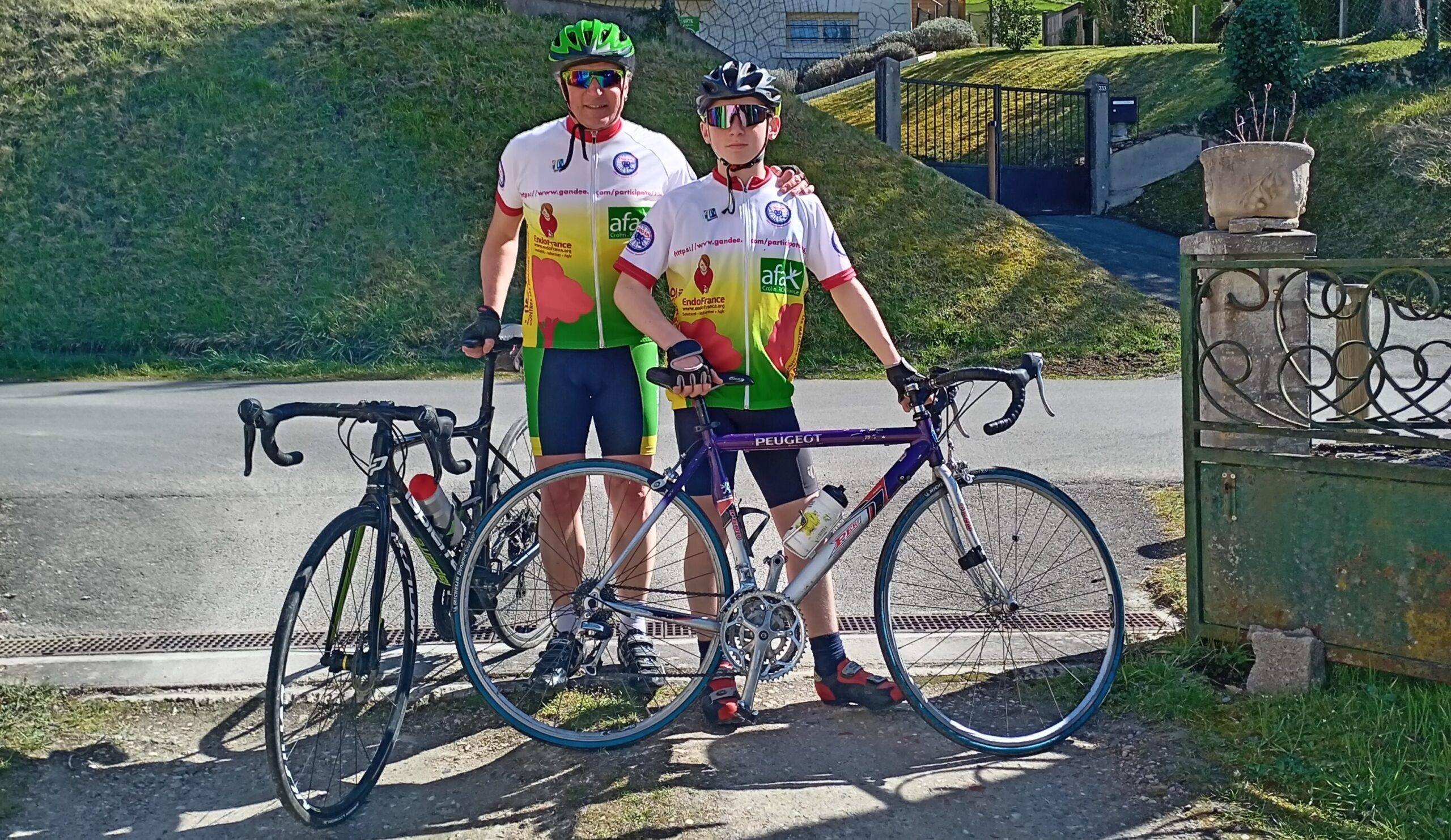 Défi solidaire « 1000 km à vélo » :  On célèbre l’arrivée de Guillaume le 10 août à Plouay !