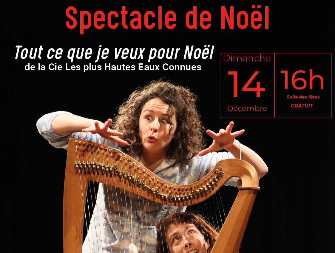 NOEL A PLOUAY Spectacle « Tout ce que je veux pour Noël » . Un spectacle familial de la compagnie « Les Plus Hautes Eaux Connues » à partir de 3 ans.
