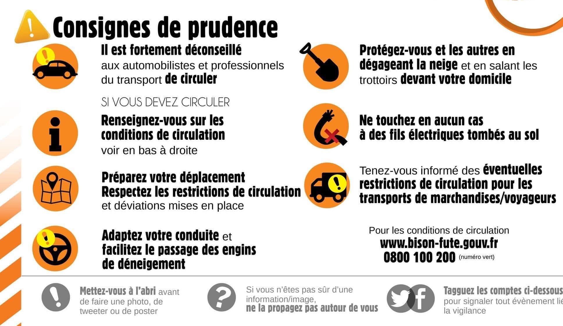 Vigilance météo orange lundi 5 janvier à partir de 13h